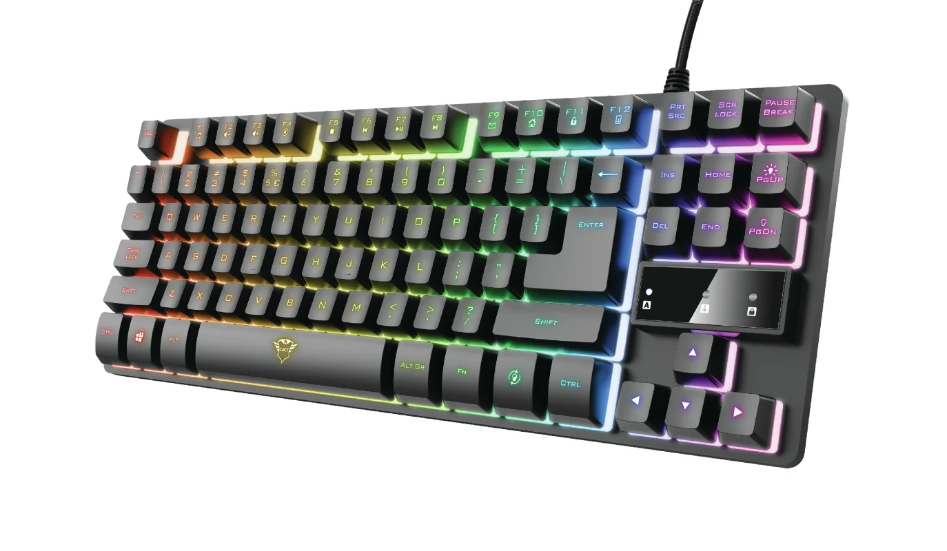 Pack Gaming Trust GXT 794 3-em-1 Teclado TKL + Rato + Tapete USB QWERTY PT com RGB - Preto - Imagem 3