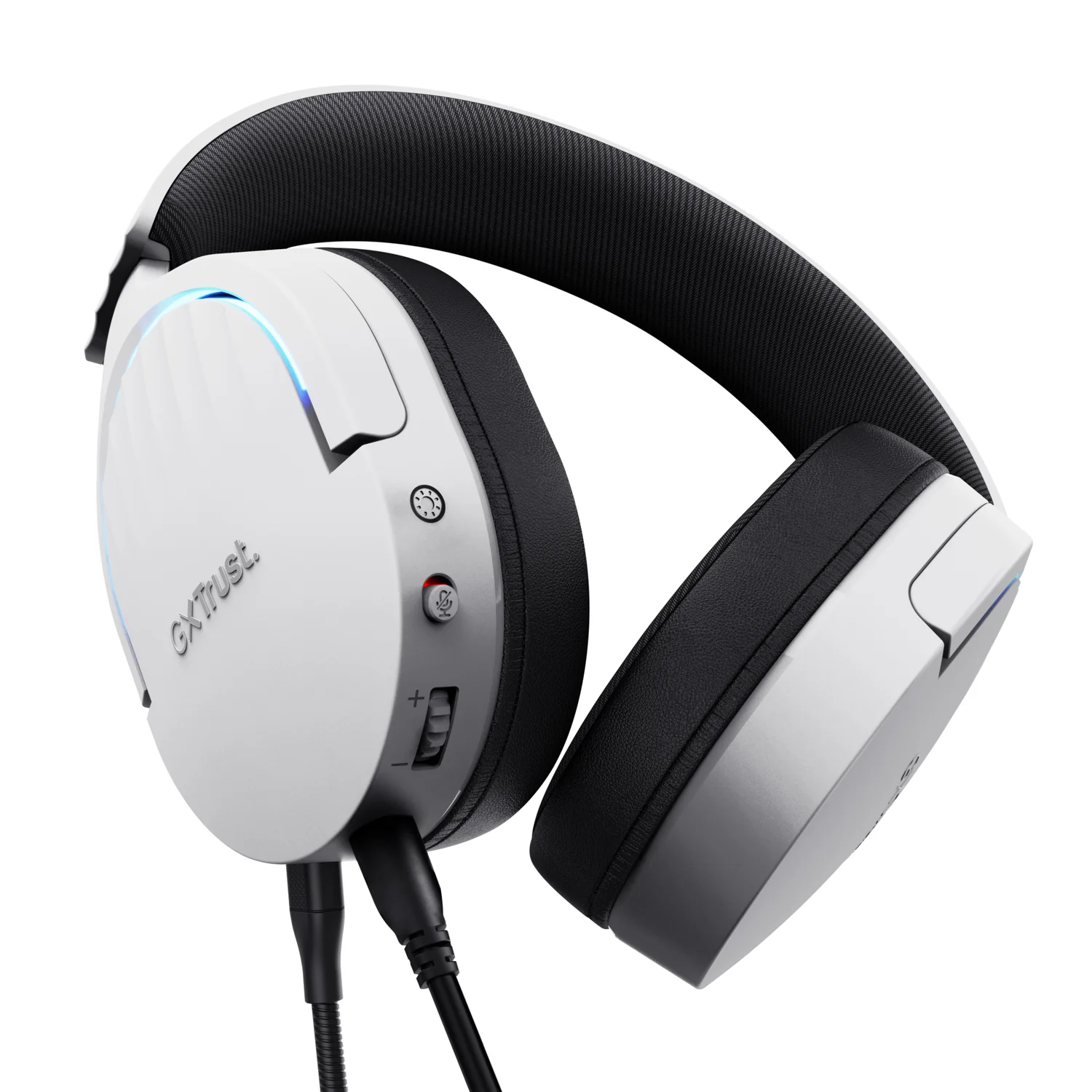 Auscultadores Gaming Trust GXT 490W FAYZO 7.1 USB com Microfone Boom e RGB - Branco/Preto - Imagem 4