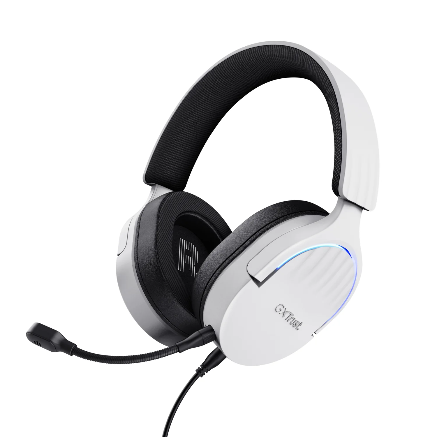 Auscultadores Gaming Trust GXT 490W FAYZO 7.1 USB com Microfone Boom e RGB - Branco/Preto - Imagem 2