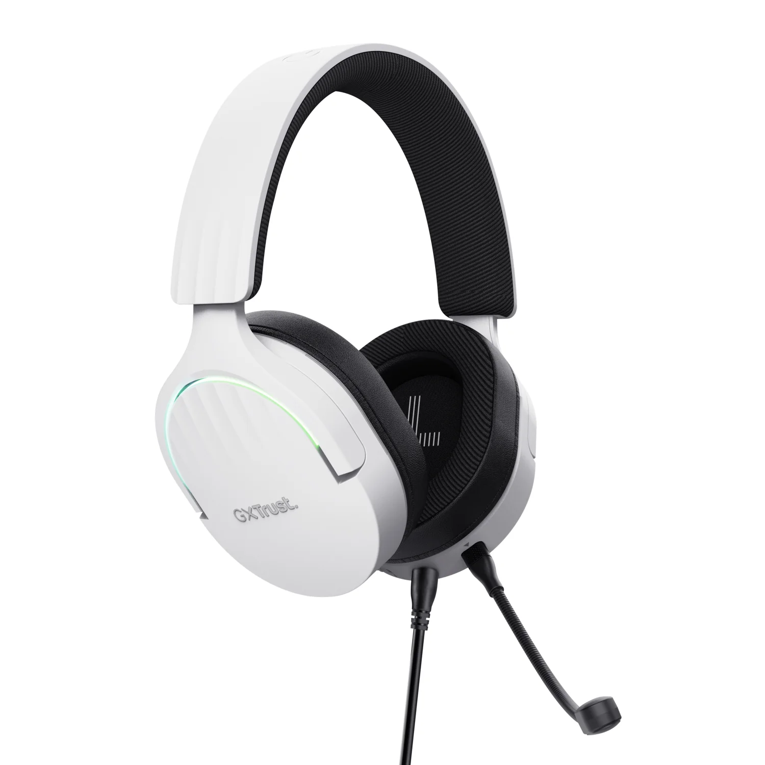 Auscultadores Gaming Trust GXT 490W FAYZO 7.1 USB com Microfone Boom e RGB - Branco/Preto - Imagem 3