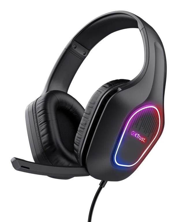 Auscultadores Gaming Trust GXT 416 Zirox USB com Iluminação LED Multicolor e Microfone Boom - Imagem 1