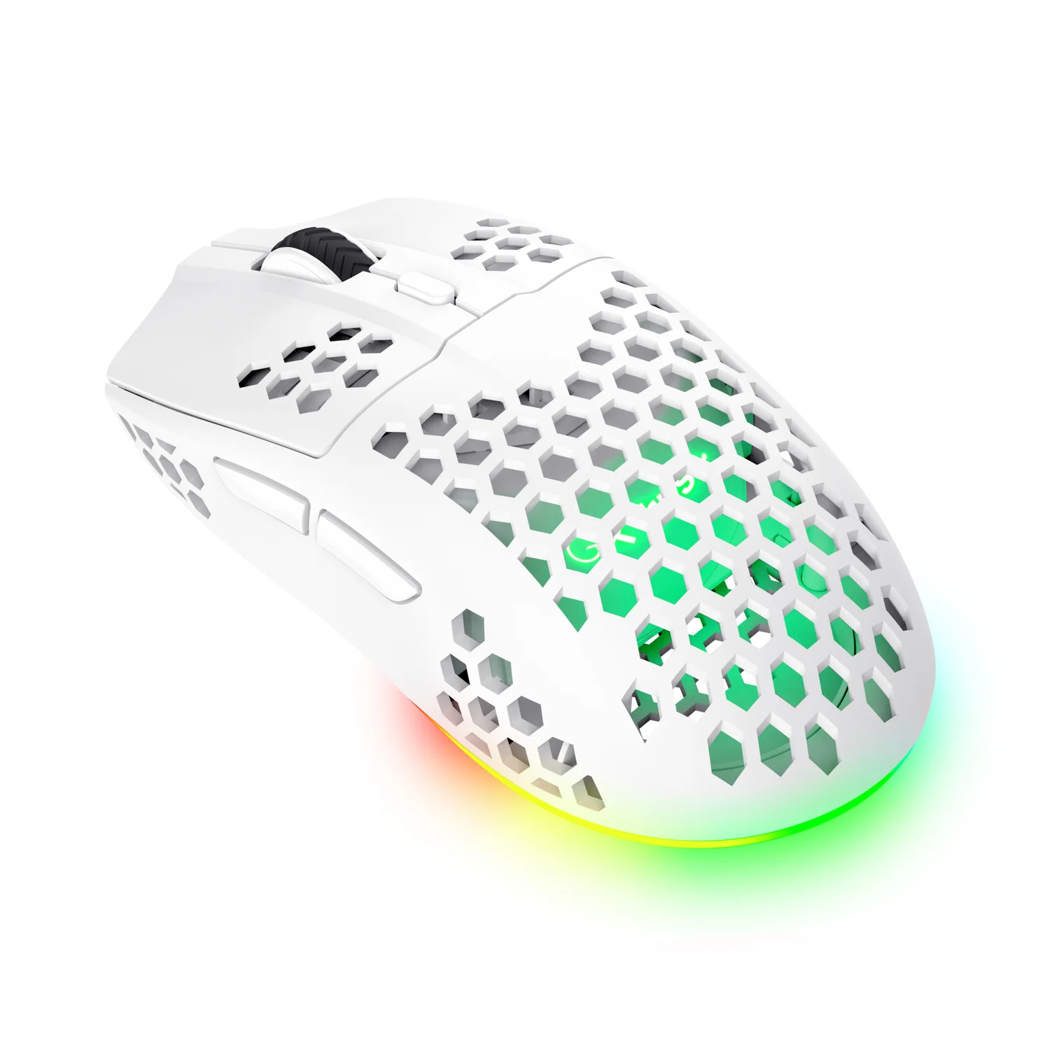 Rato Sem Fios Gaming Trust GXT929W Helox 4800 DPI RGB Recarregável 73g Branco - Imagem 2