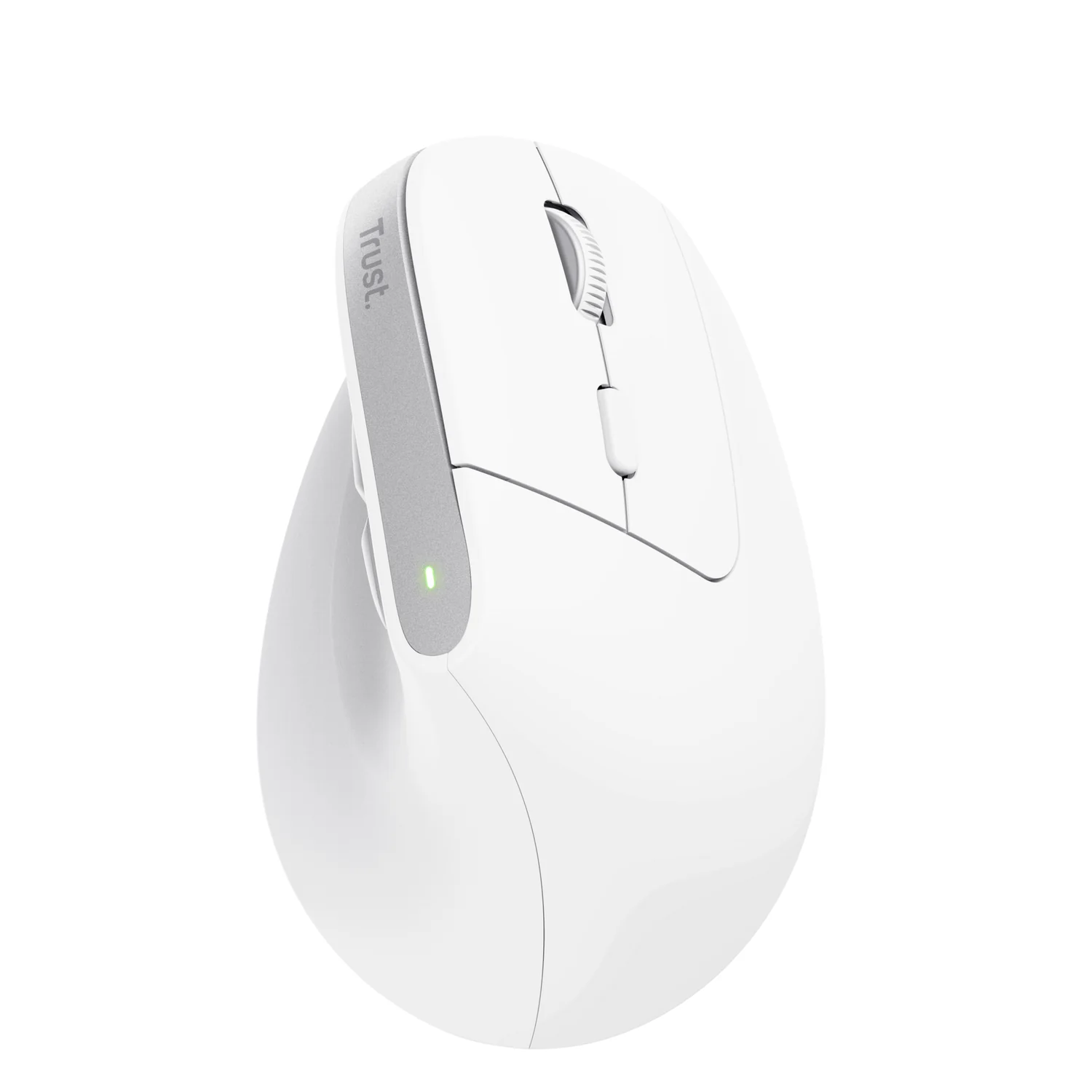 Rato Ergonómico Vertical Sem Fios Trust Bayo+ Multi-Dispositivo com Bluetooth e USB-C — Branco - Imagem 3