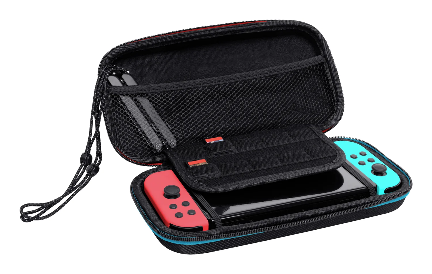 Bolsa de Transporte Trust GXT 1248 para Nintendo Switch, Lite e OLED Capa Dura com 10 Ranhuras de Jogo Preto - Imagem 1
