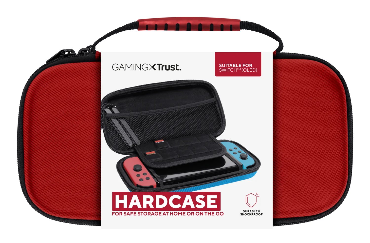 Capa de transporte Trust GXT 1248S para Nintendo Switch / OLED / Lite preto, azul e vermelho - Imagem 8