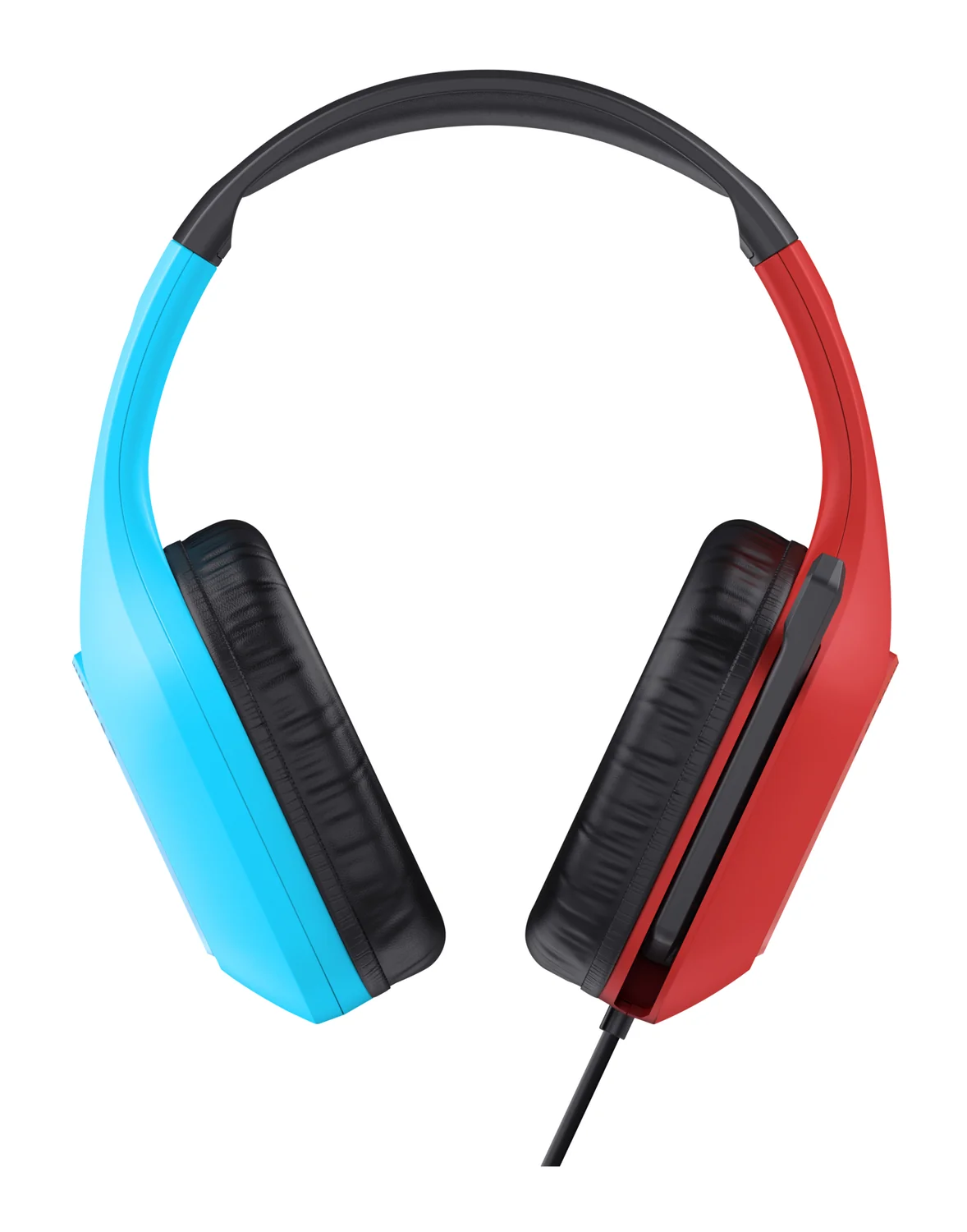 Auscultadores Gaming Trust GXT 416S Zirox com Fios para Nintendo Switch Preto/Ciano/Vermelho - Imagem 5