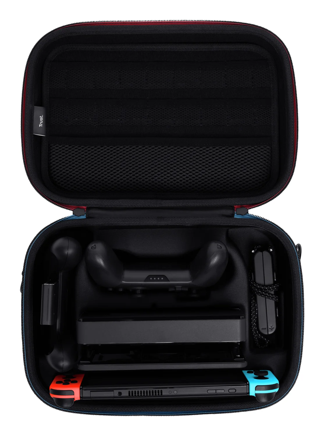 Mala de Transporte Rígida Trust GXT 1247 para Nintendo Switch e Switch OLED Preto/Azul/Vermelho - Imagem 6