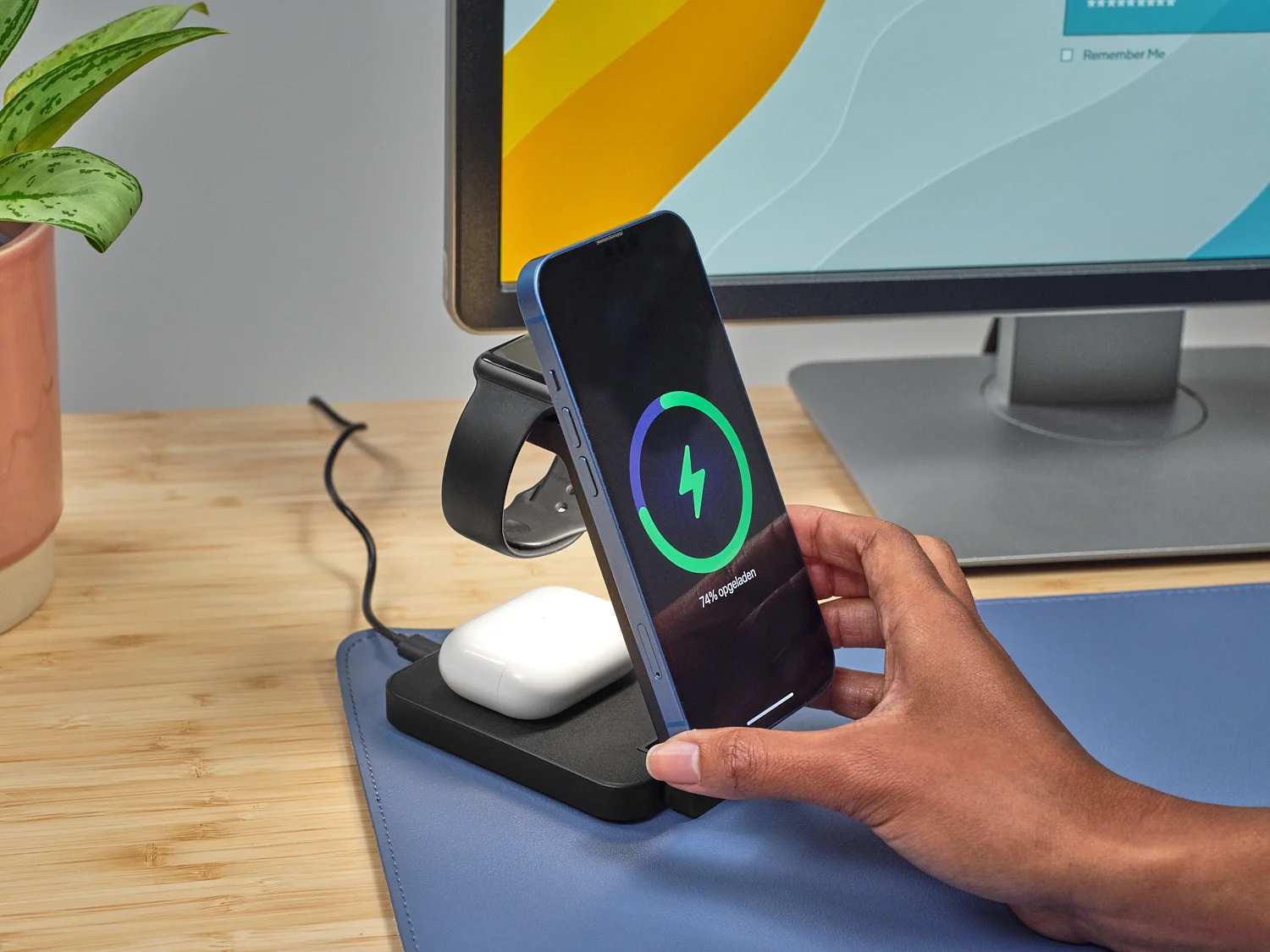 Carregador Magnético sem Fios Trust Viro 3 em 1 para iPhone, Apple Watch e AirPods 20W Preto - Imagem 13