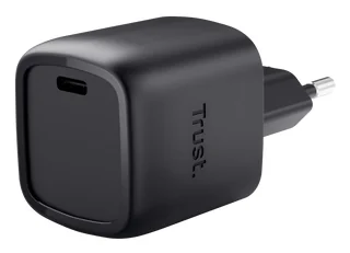 Carregador USB-C Trust Maxo 30W GaN Power Delivery 3.0 PPS Preto - Imagem 1