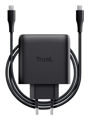 Carregador Trust Maxo 65W USB-C GaN Power Delivery 3.0 PPS com Cabo 2m Preto - Imagem 7