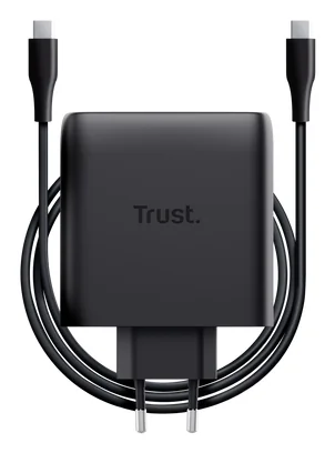 Carregador USB-C GaN 100 W 2 Portas Trust Maxo Carregamento Rápido Preto - Imagem 5