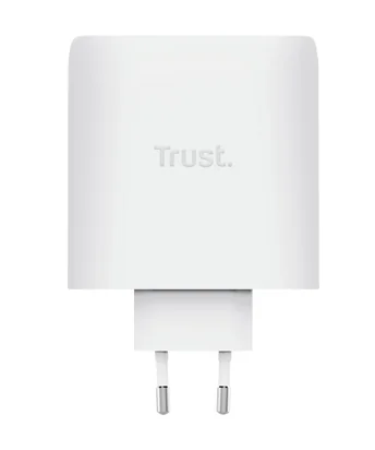Carregador Trust Maxo 100W GaN 2 Portas USB-C Power Delivery 3.0 PPS com Cabo USB-C 2m Branco - Imagem 4