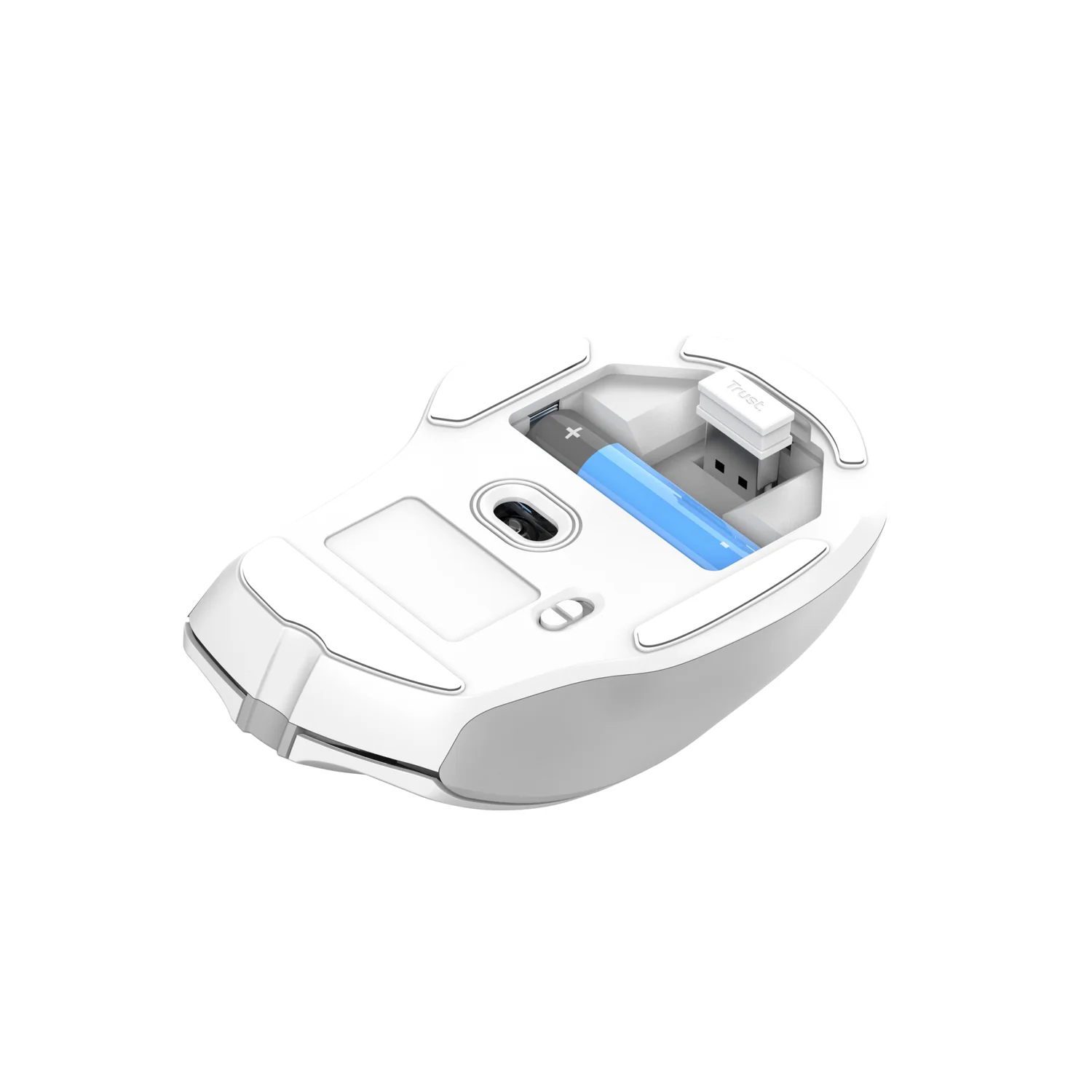 Rato Sem Fio Silencioso Trust Nito 2200 DPI RF Wireless 5 Botões Branco - Imagem 6