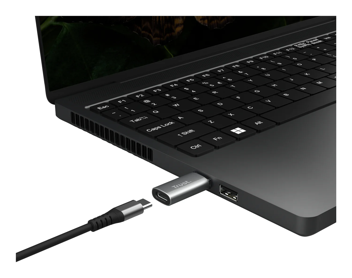 Adaptador USB Trust Calyx USB-C fêmea para USB-A macho cinzento pack 2 unidades - Imagem 3