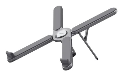 Suporte para Portátil Trust Macy Dobrável em Alumínio até 17.3" Ajustável 7 Posições Cinzento