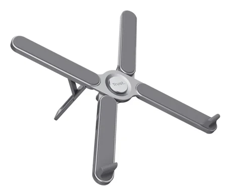 Suporte para Portátil Trust Macy Dobrável em Alumínio até 17.3" Ajustável 7 Posições Cinzento - Imagem 2