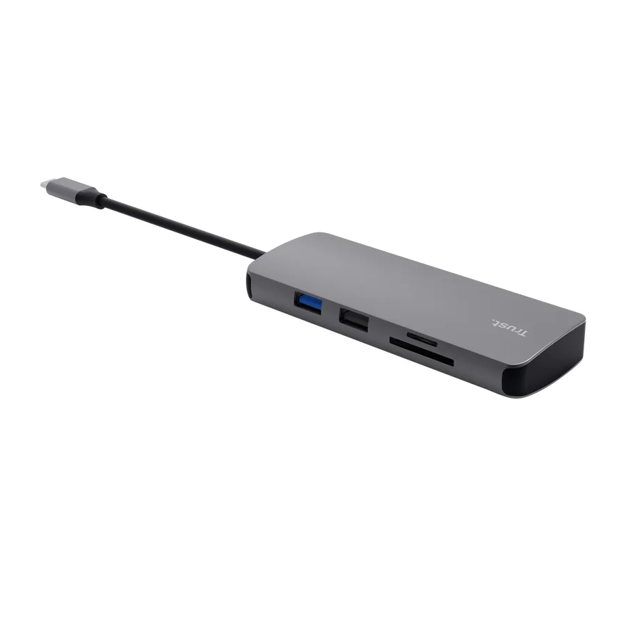 Hub USB-C Trust Dalyx 8 em 1 HDMI RJ-45 Power Delivery SD/MicroSD - Imagem 4