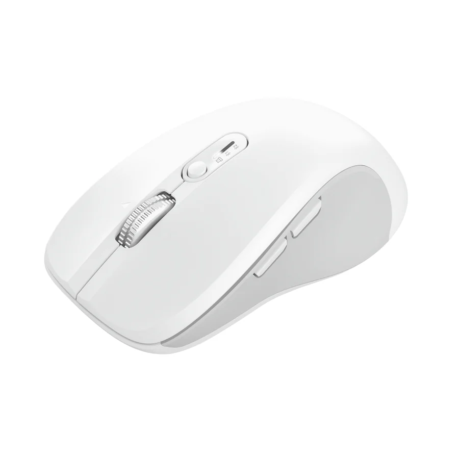 Rato Sem Fios Trust FERRO Hyperwheel Bluetooth 3200 DPI Ambidestro – Branco - Imagem 2