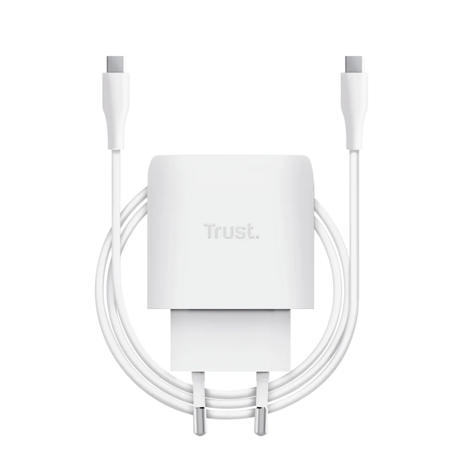 Carregador USB-C Trust Maxo 45W GaN para Apple branco - Imagem 5