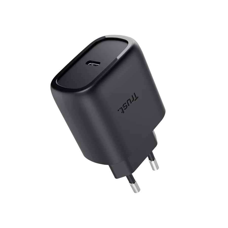 Carregador USB-C Trust Maxo 45W GaN Carregamento Rápido Samsung Preto - Imagem 2