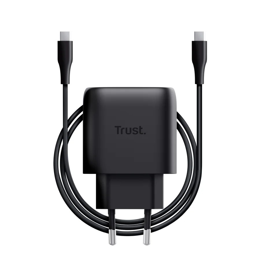 Carregador USB-C Trust Maxo 45W GaN Carregamento Rápido Samsung Preto - Imagem 5
