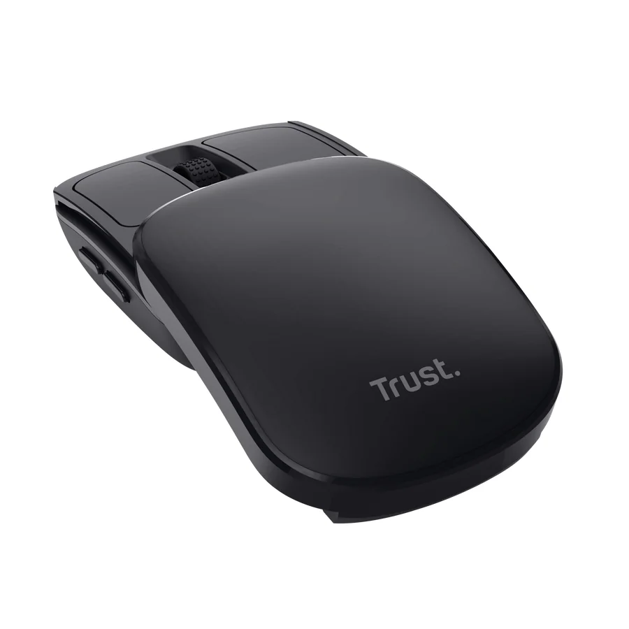 Rato sem fios Trust ZYLO Pocket 2400 DPI Recarregável USB-C Compacto Preto - Imagem 4