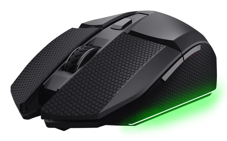 Rato Gaming Sem Fios Trust GXT 122 Felox+ Dual Wireless 10000 DPI 7 Botões Iluminação RGB Preto - Imagem 1