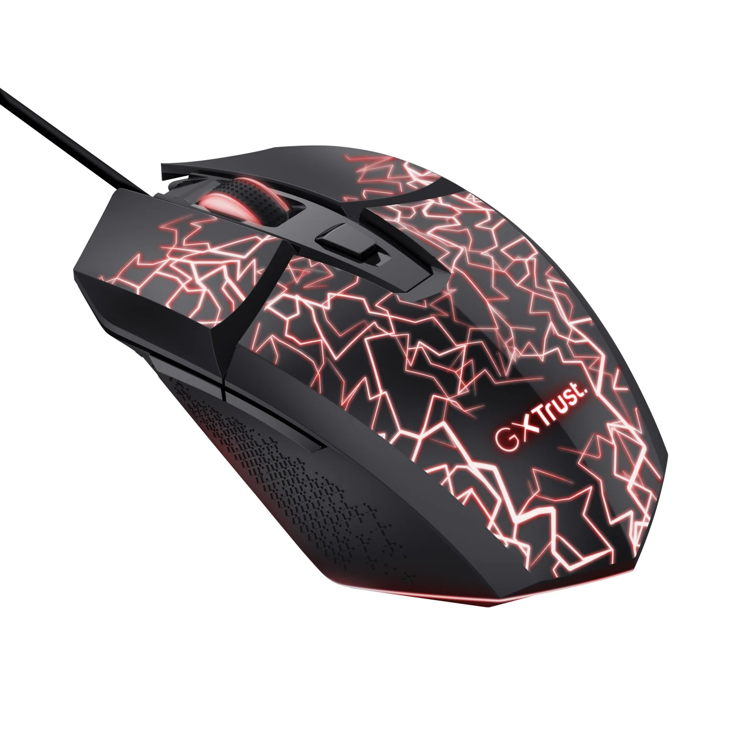 Rato Gaming Trust GXT 113 Felox 6400 DPI 6 Botões Iluminação LED Multi-cor USB Preto - Imagem 1