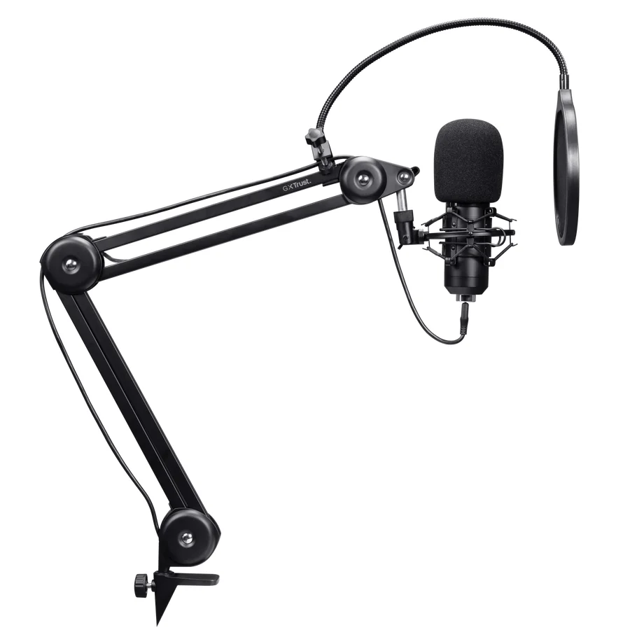 Microfone Podcast Trust GXT 270 Emita II USB com Braço Preto - Imagem 5
