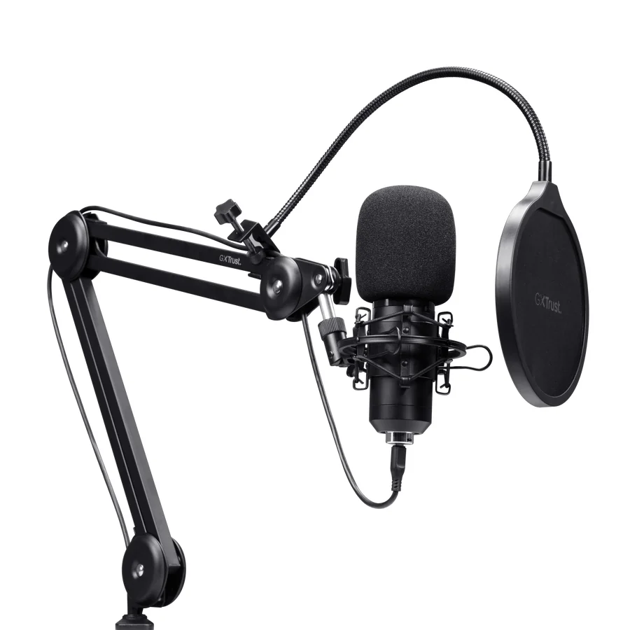 Microfone Podcast Trust GXT 270 Emita II USB com Braço Preto - Imagem 2