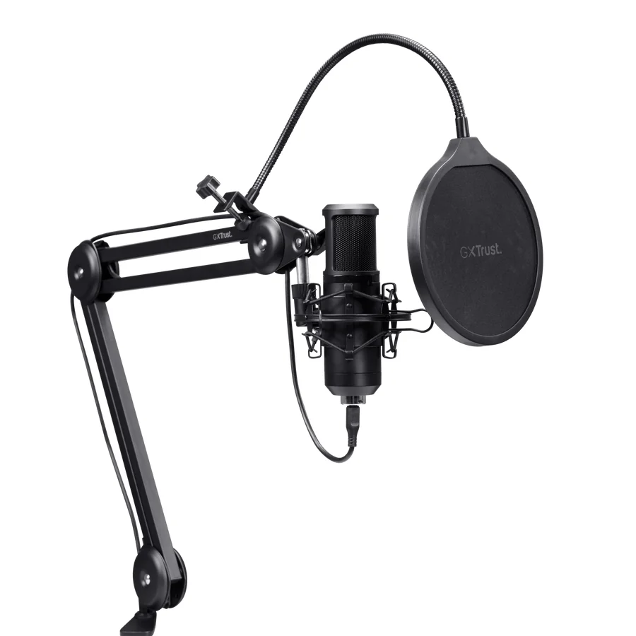 Microfone Podcast Trust GXT 270 Emita II USB com Braço Preto - Imagem 3