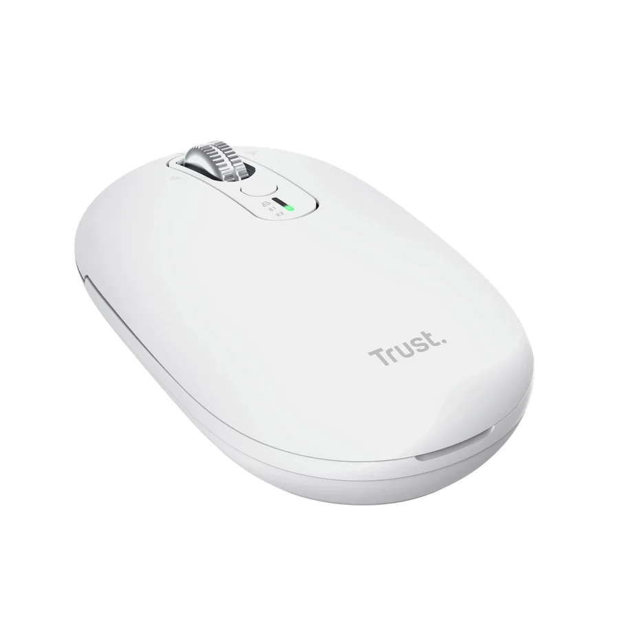 Rato sem fios Trust Seron Hyperscroll Slim 3200 DPI Bluetooth/RF recarregável Branco - Imagem 4