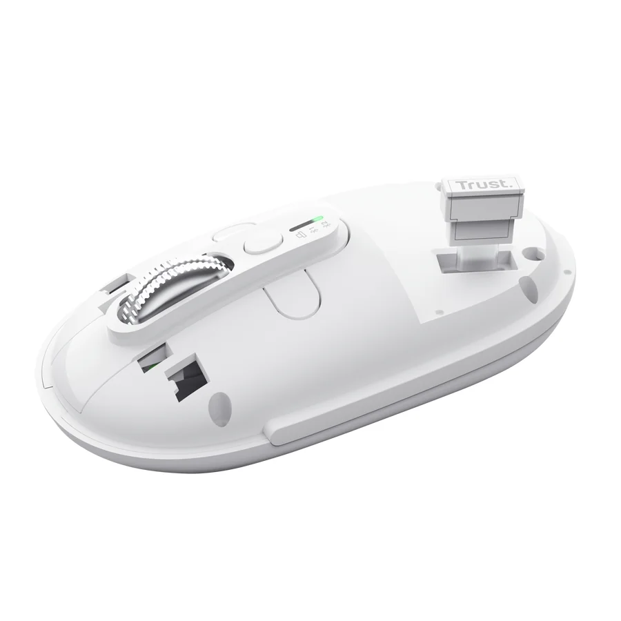 Rato sem fios Trust Seron Hyperscroll Slim 3200 DPI Bluetooth/RF recarregável Branco - Imagem 8