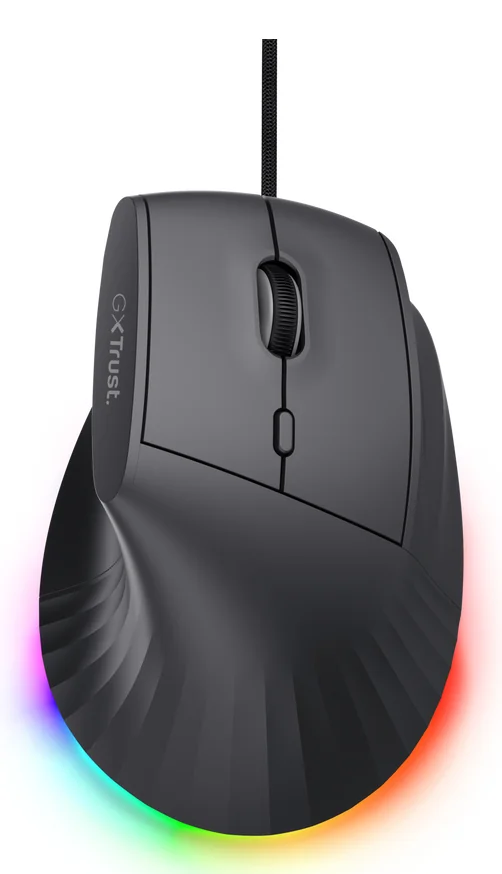 Rato Gaming Trust GXT 145 Rexxa Ergonómico USB 12800 DPI RGB 10 Botões Programáveis Preto - Imagem 1