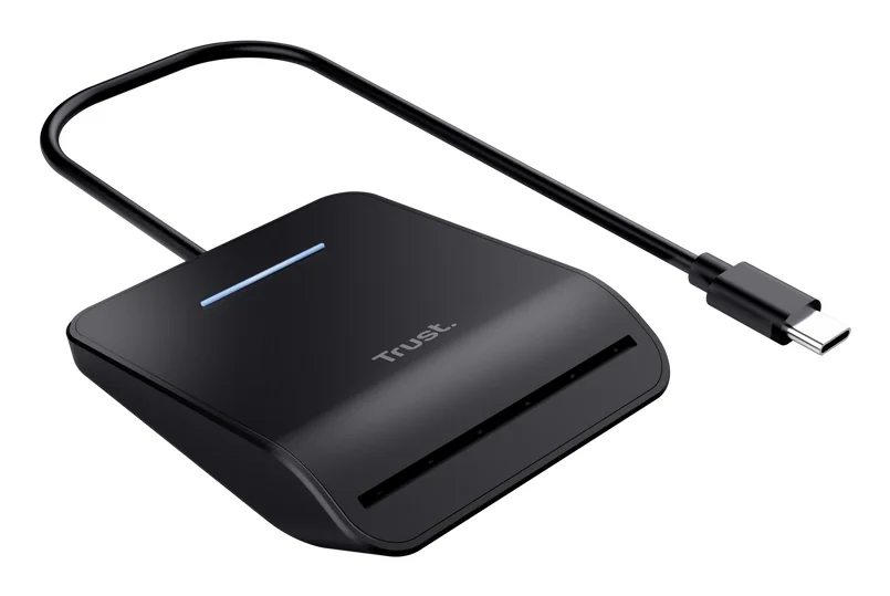 Leitor de Cartões SmartCard Trust Primo USB-C para DNI e Cartão do Cidadão