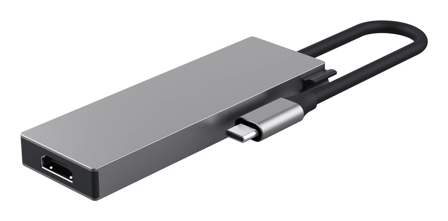 Hub USB-C Trust Dalyx 5-em-1 Multiportas HDMI + USB 3.2 + USB-C Cinzento - Imagem 3