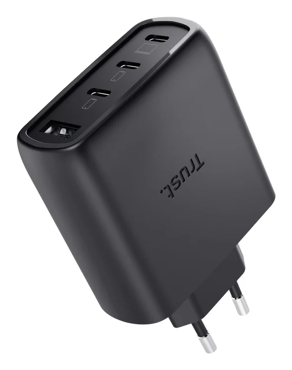 Carregador GaN Trust Maxo 65W 4 Portas USB-C/USB-A Power Delivery Preto - Imagem 2