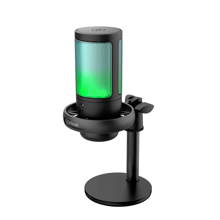 Microfone USB Trust GXT 238 Auron Podcast 48 kHz 16 bit com Filtro e Suporte Anti-Choque Preto - Imagem 4