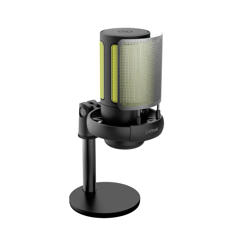 Microfone USB Trust GXT 238 Auron Podcast 48 kHz 16 bit com Filtro e Suporte Anti-Choque Preto - Imagem 5
