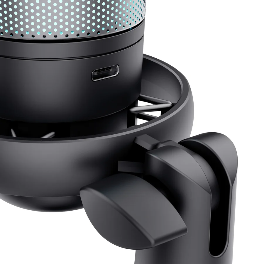 Microfone USB Trust GXT 238 Auron Podcast 48 kHz 16 bit com Filtro e Suporte Anti-Choque Preto - Imagem 7