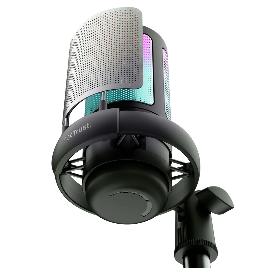 Microfone USB Trust GXT 238 Auron Podcast 48 kHz 16 bit com Filtro e Suporte Anti-Choque Preto - Imagem 8