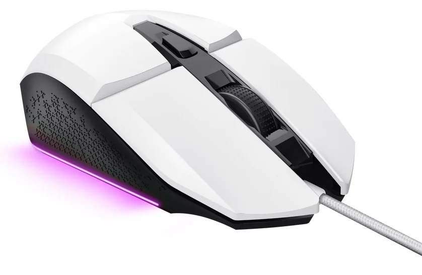 Rato Gaming Trust GXT 109 Felox 6400 DPI 6 Botões Programáveis RGB Branco - Imagem 3
