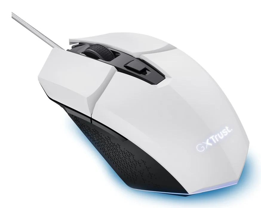 Rato Gaming Trust GXT 109 Felox 6400 DPI 6 Botões Programáveis RGB Branco - Imagem 2
