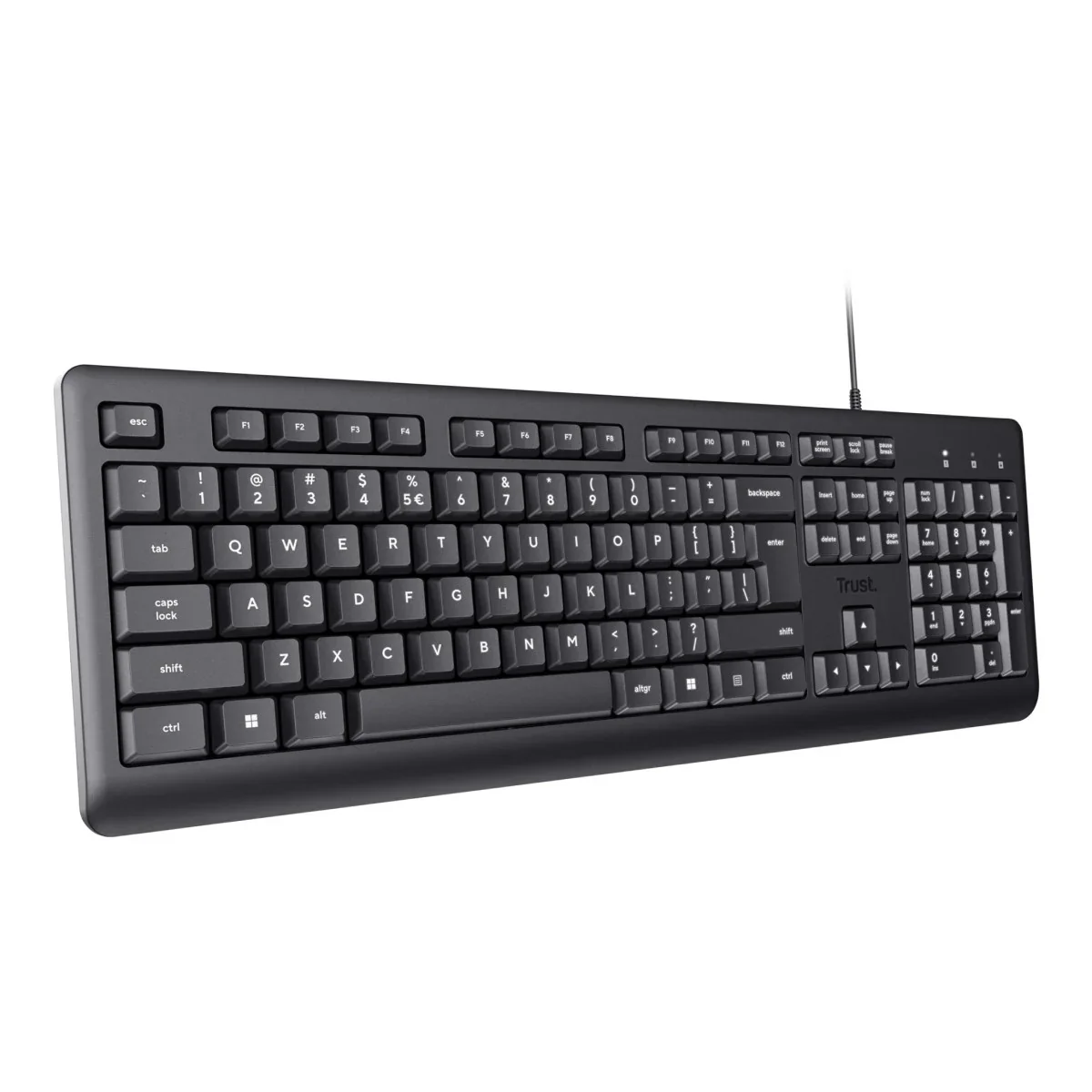 Teclado Trust TK-150 com Fios Layout PT Preto - Imagem 2