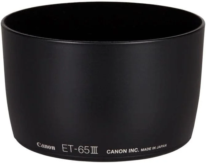 Parasol para Objetiva Canon ET-65 III para Lentes EF Compatíveis Preto - Imagem 1
