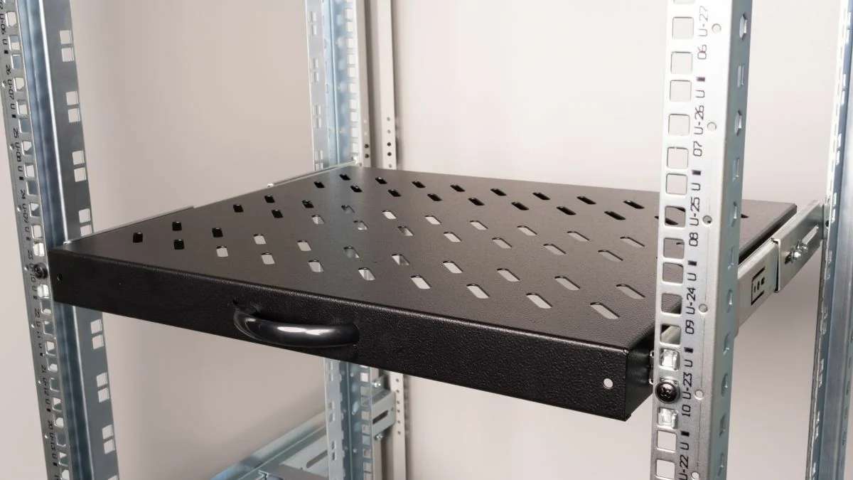Prateleira deslizante Equip EZVS-19-1-60-B para rack 19" 1U 600mm preta - Imagem 3