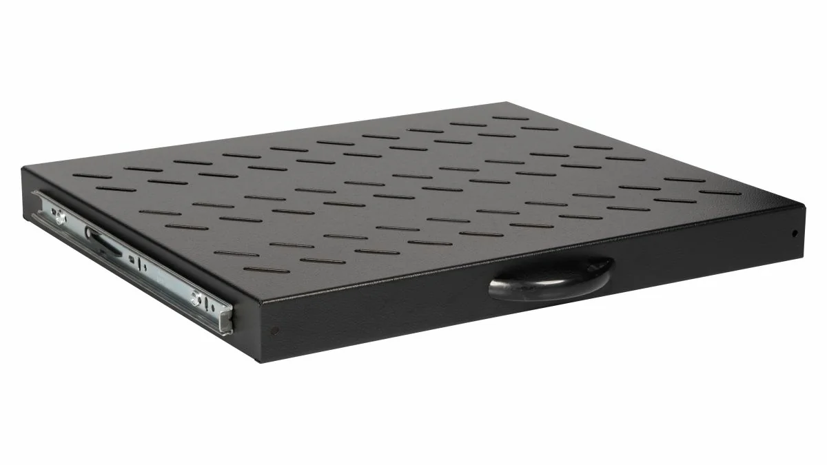 Prateleira deslizante Equip EZVS-19-1-60-B para rack 19" 1U 600mm preta - Imagem 1