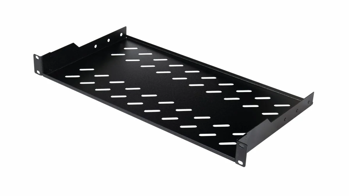 Prateleira Fixa para Bastidor 19" Equip 280616 1U 400mm Preta - Imagem 1