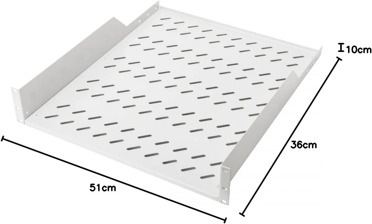Prateleira para Rack Equip 19" 2U 800mm Cinzento - Imagem 2