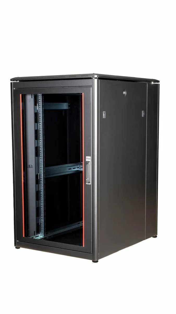 Bastidor Rack 19" Equip Dynamic Flex 26U 800x1000mm Preto Fechado 600kg - Imagem 1